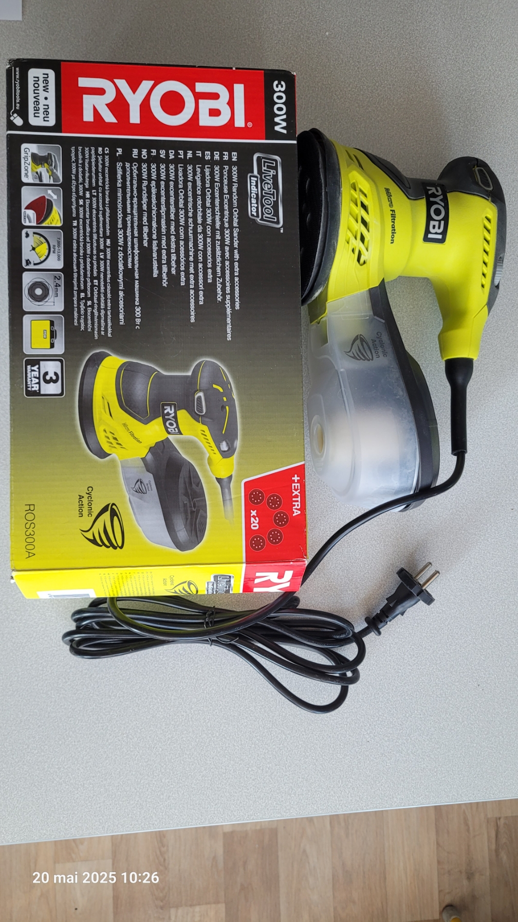 Ponceuse excentrique 300W