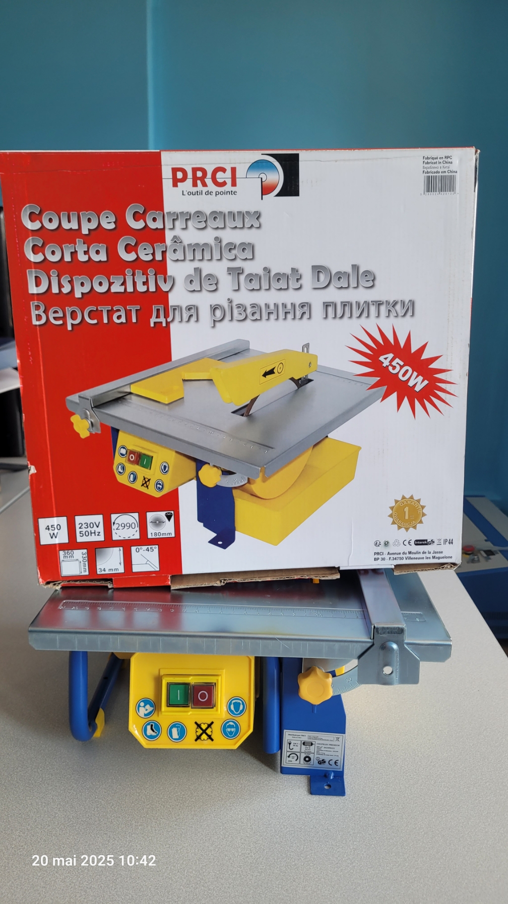 Coupe carreaux électrique 450w